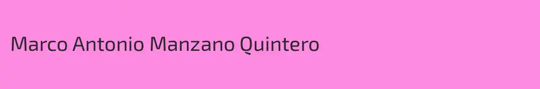 Marco Antonio Manzano Quintero